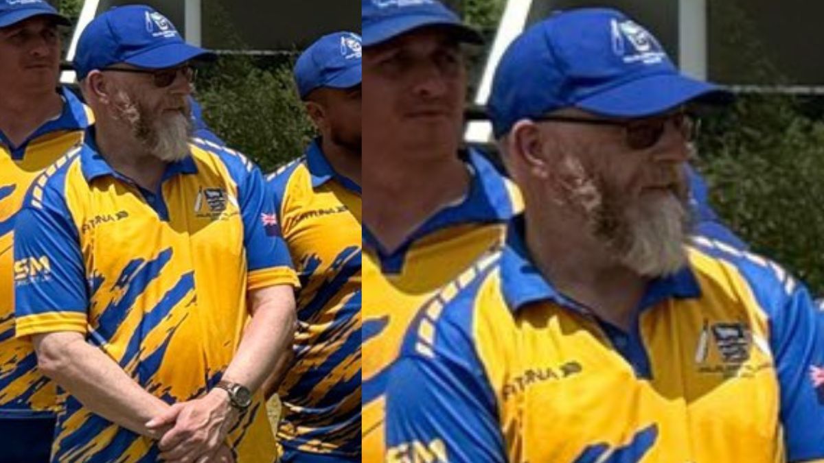 62 years old and making an international debut! Cricket history is made by Andrew Brownlee.